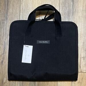 Vera Bradley  Lighten Up Everything Organizer BLACK Floral Lined NWT MSRP $60